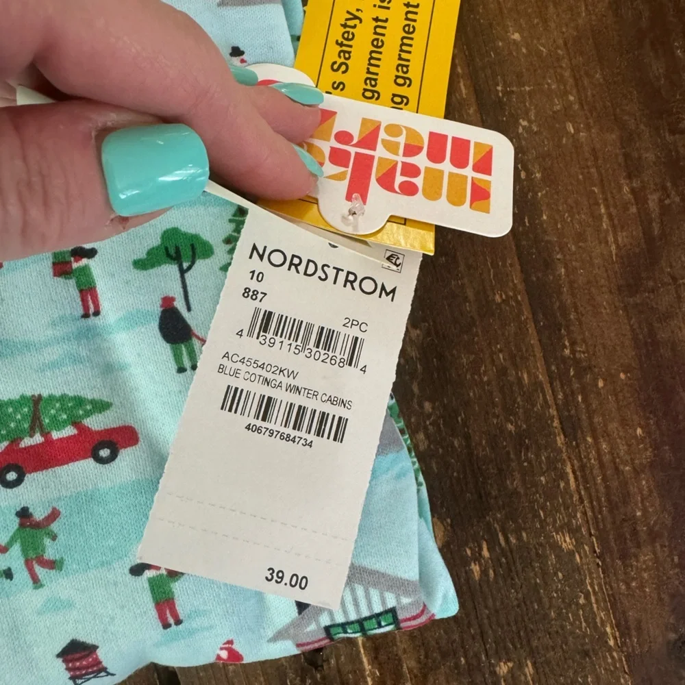 NEW! Tucker + Tate Sleepwear Blue Cotinga Winter Cabins